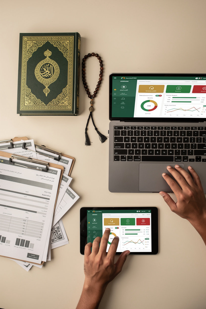 نظام مجمع عمار بن ياسر القرآني - إدارة حلقات قرآنية منظمة وفعالة في اليمن